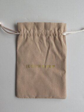 Judith Ripka Faux Suede Pink Pouch Storage Drawstring Dust Bag Jewelry